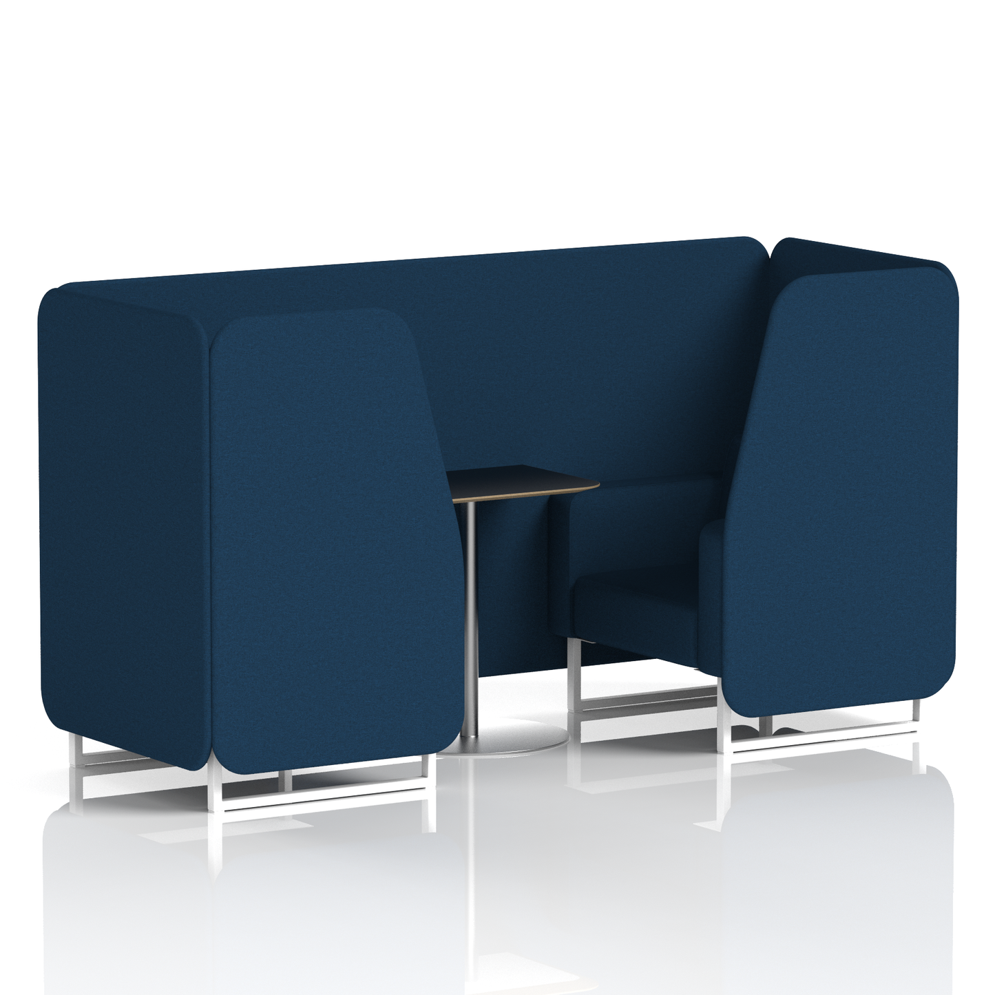 Brixworth Booth With Black Table In Single Tone (Part 1)