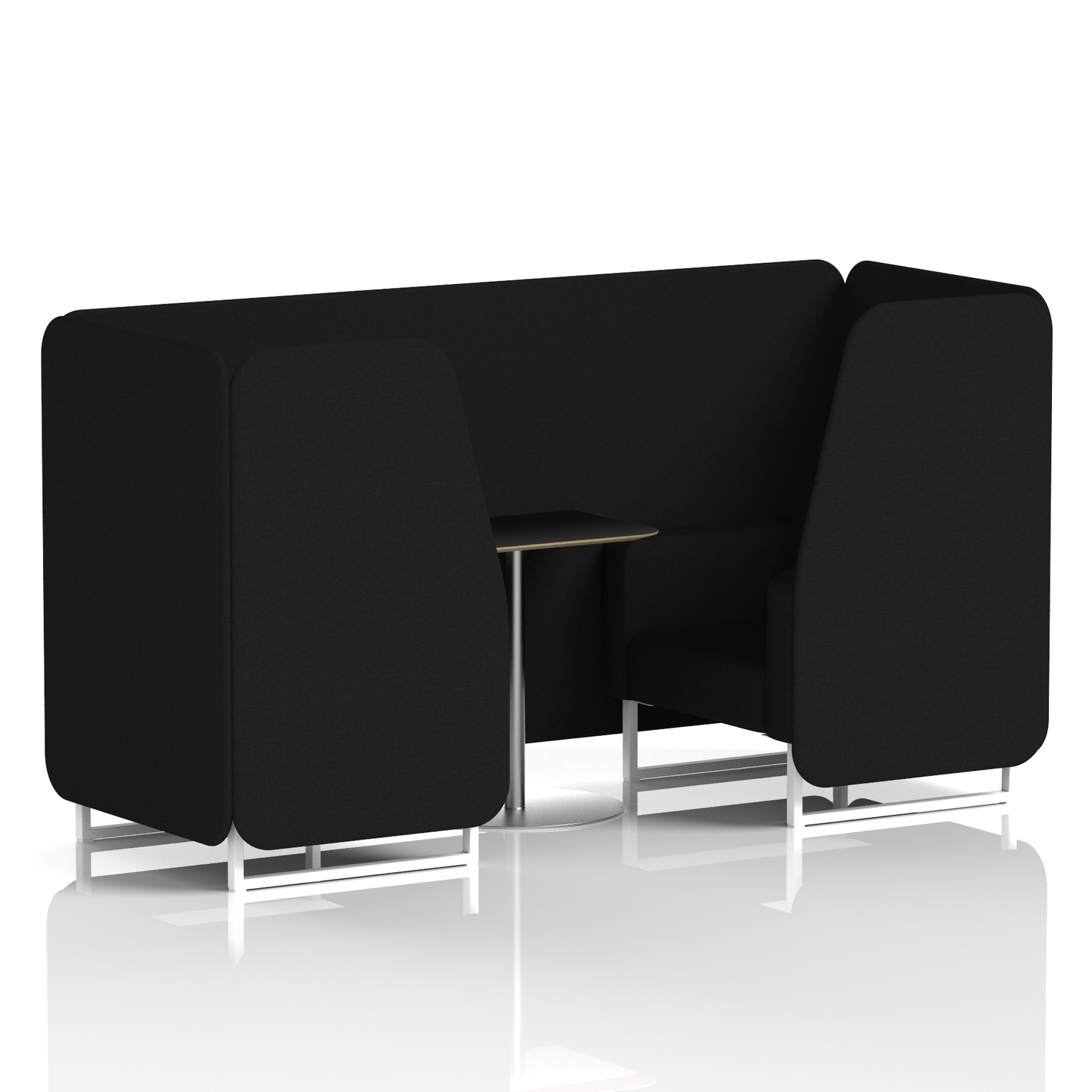 Brixworth Booth With Black Table In Single Tone (Part 1)