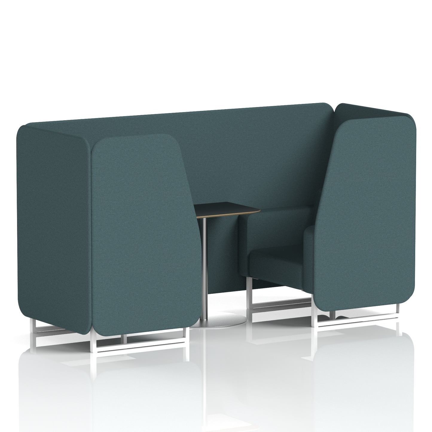 Brixworth Booth With Black Table In Single Tone (Part 2)