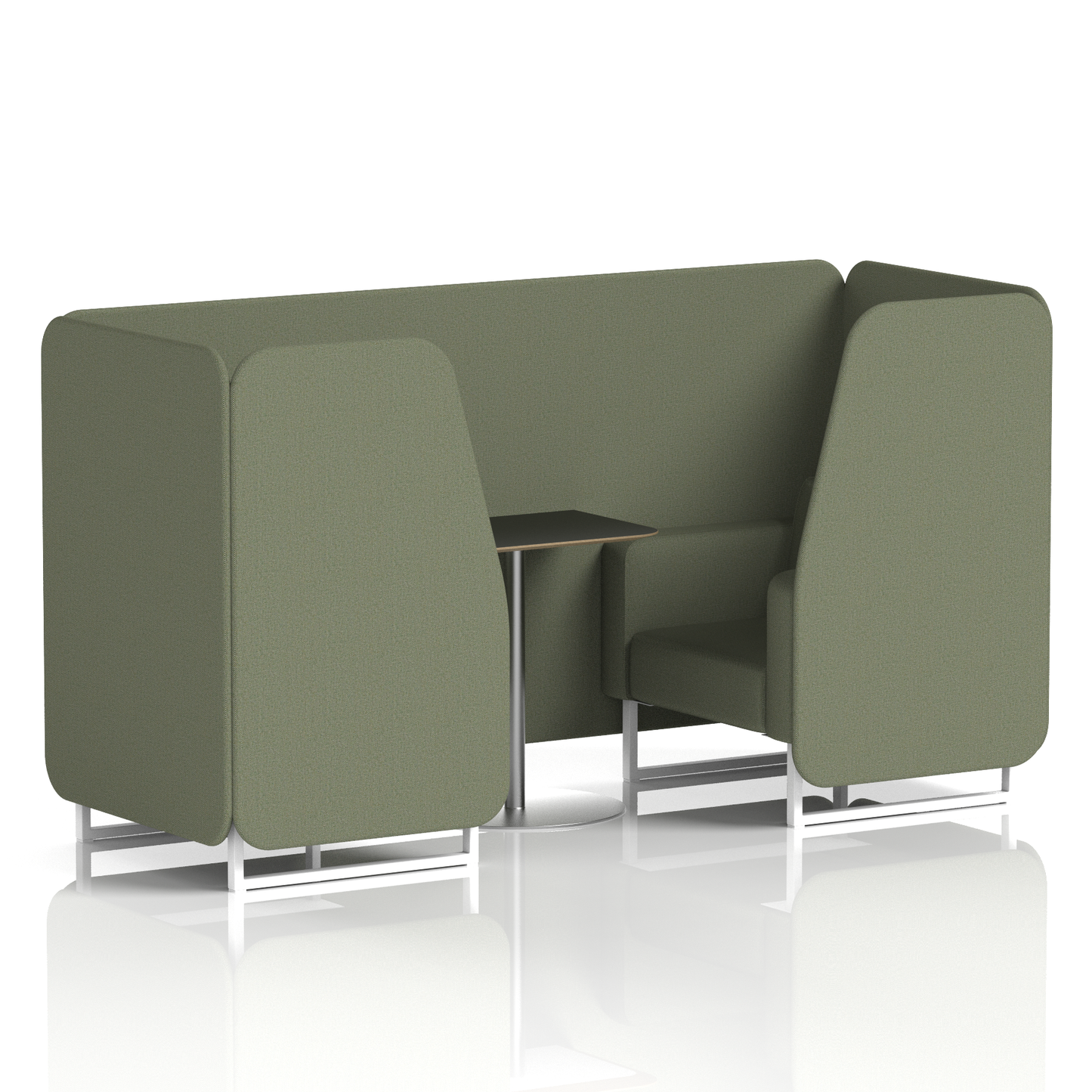 Brixworth Booth With Black Table In Single Tone (Part 2)