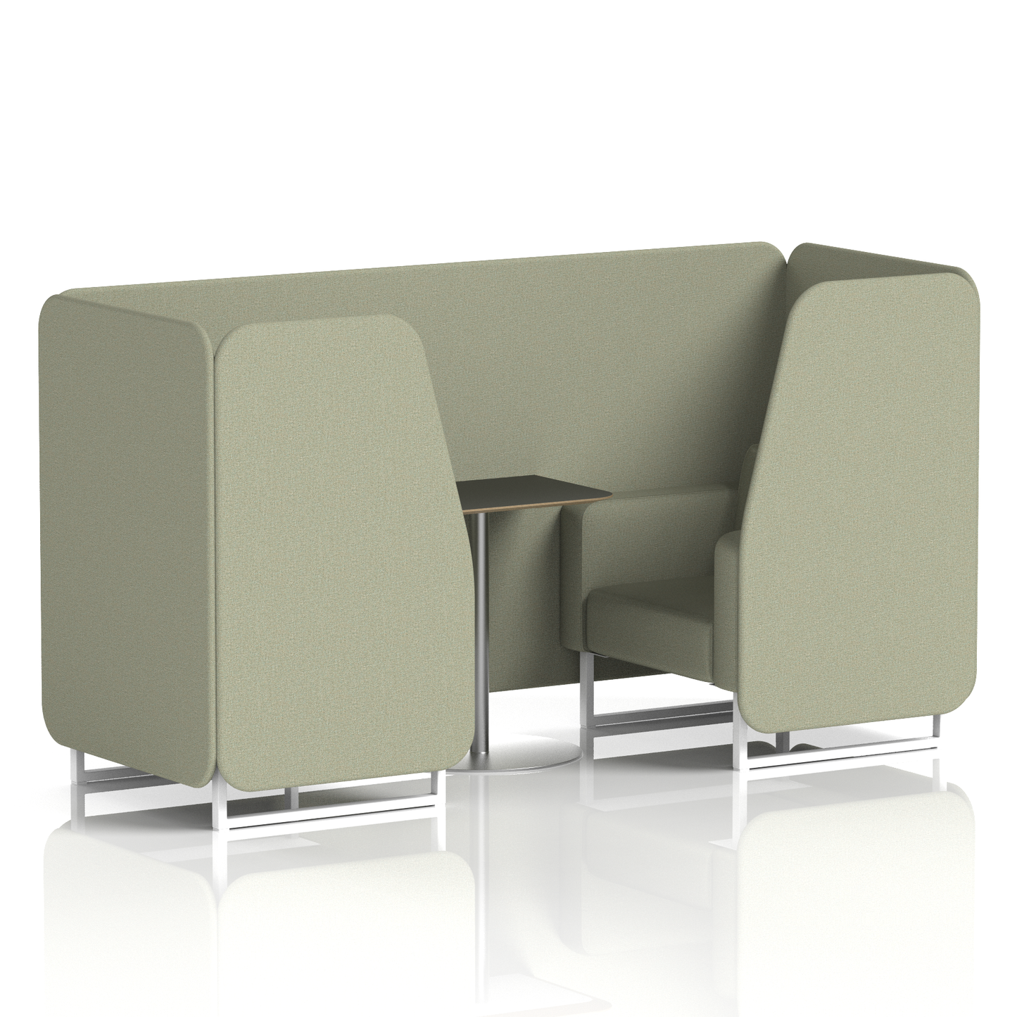Brixworth Booth With Black Table In Single Tone (Part 2)