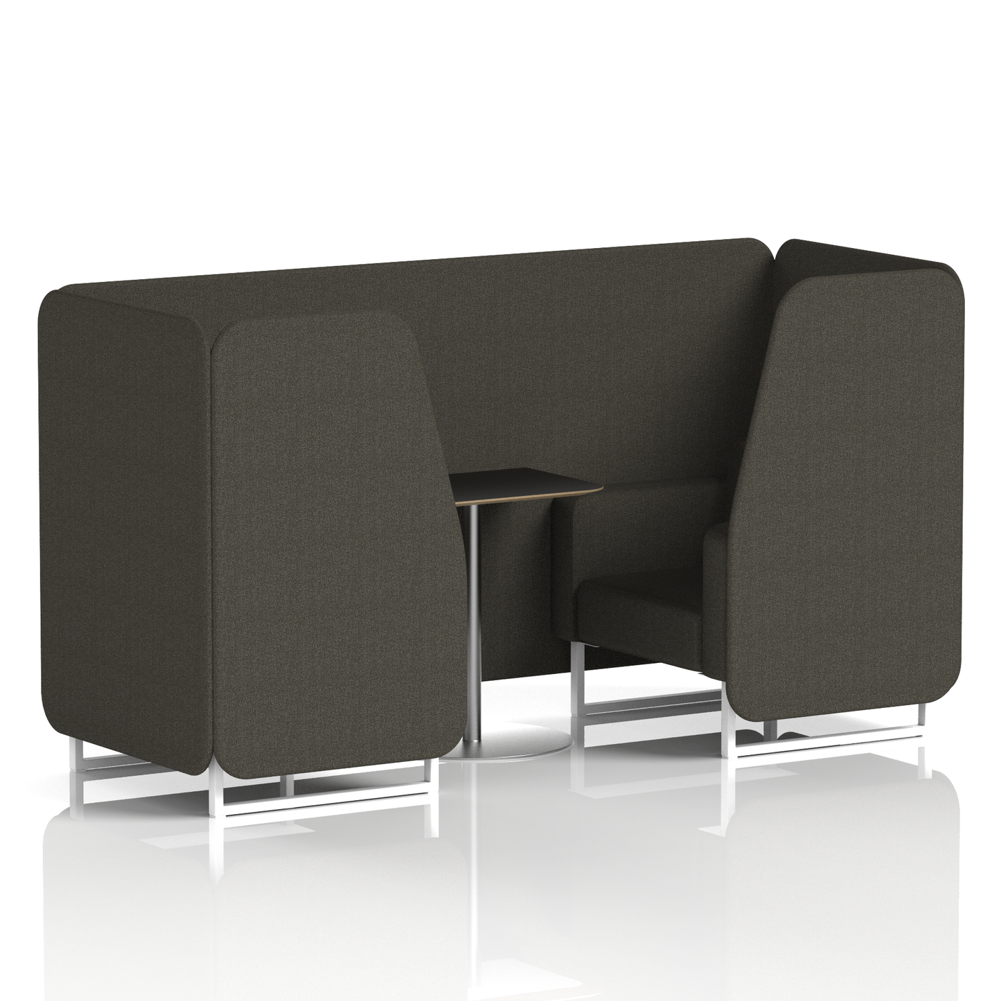 Brixworth Booth With Black Table In Single Tone (Part 2)