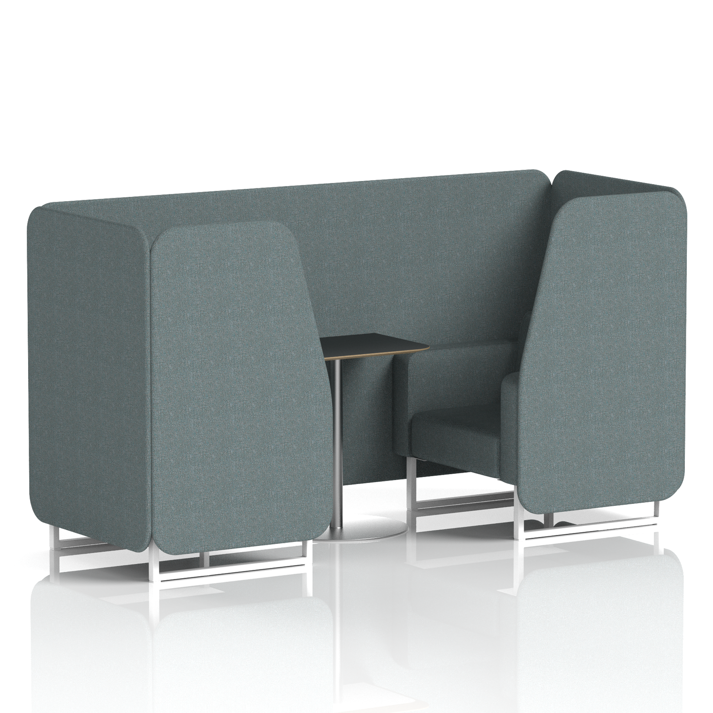 Brixworth Booth With Black Table In Single Tone (Part 2)