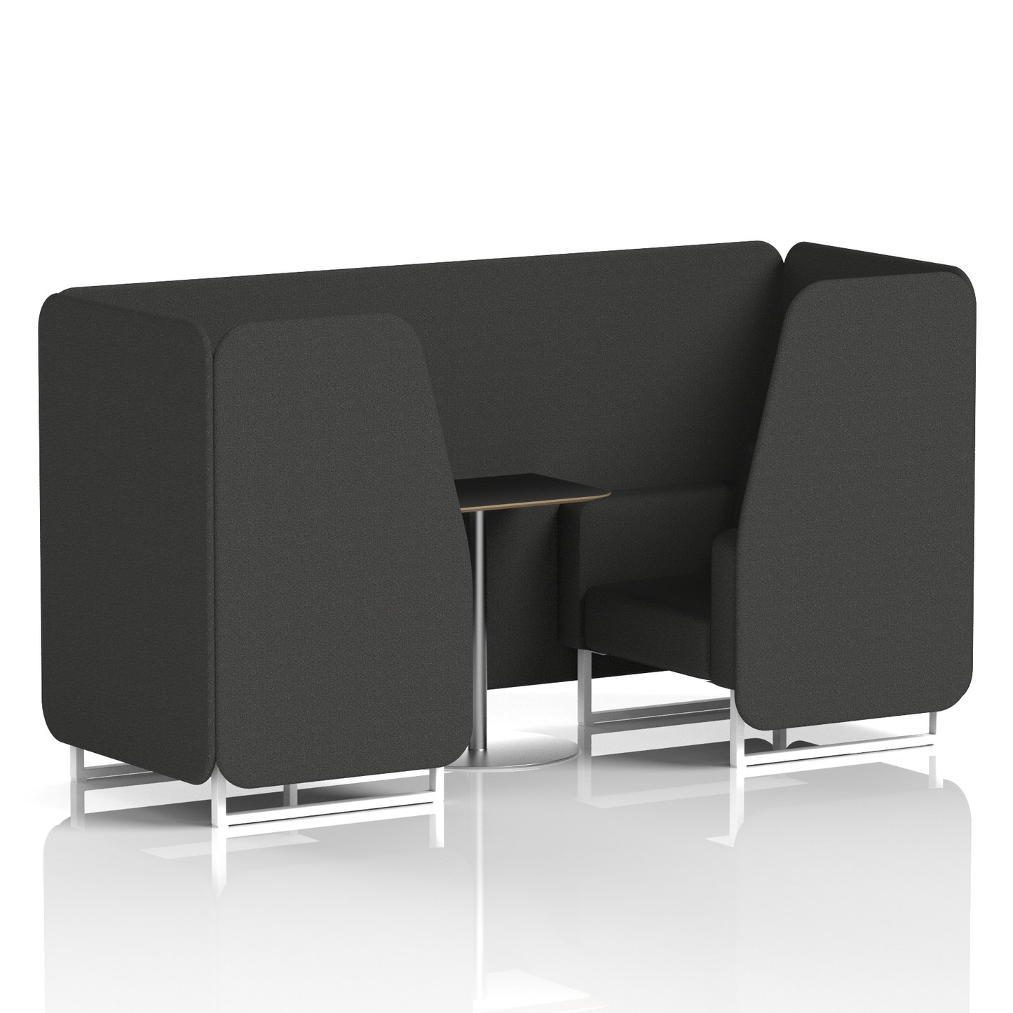 Brixworth Booth With Black Table In Single Tone (Part 2)