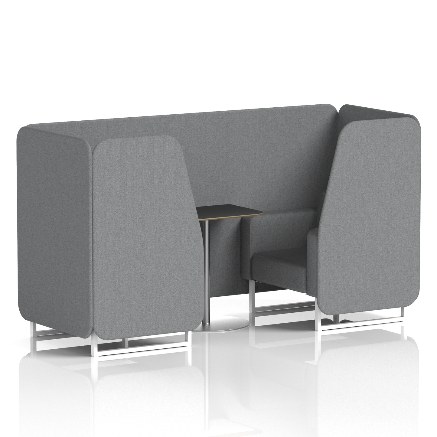 Brixworth Booth With Black Table In Single Tone (Part 2)
