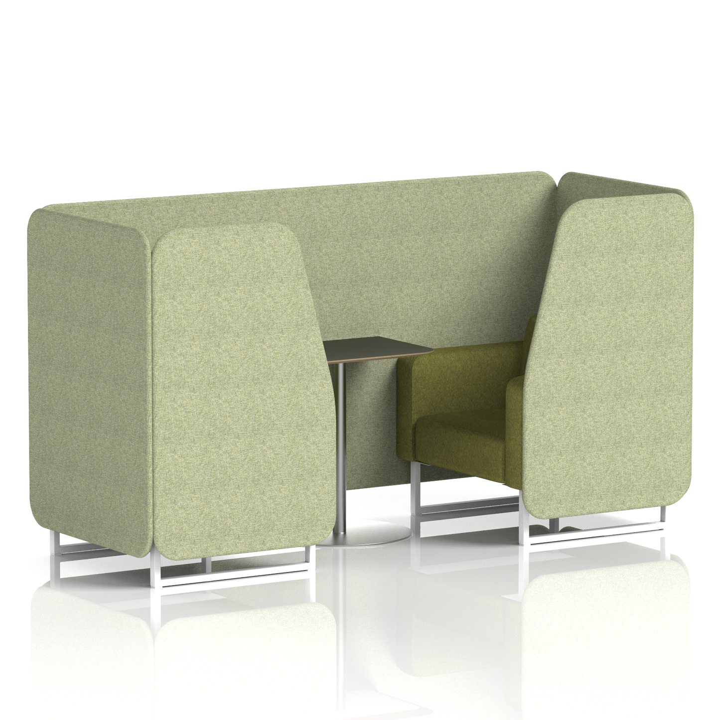 Brixworth Booth With Black Table In Two Tone (Part 1)