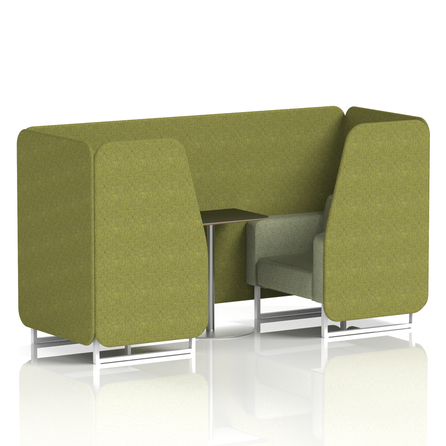 Brixworth Booth With Black Table In Two Tone (Part 1)