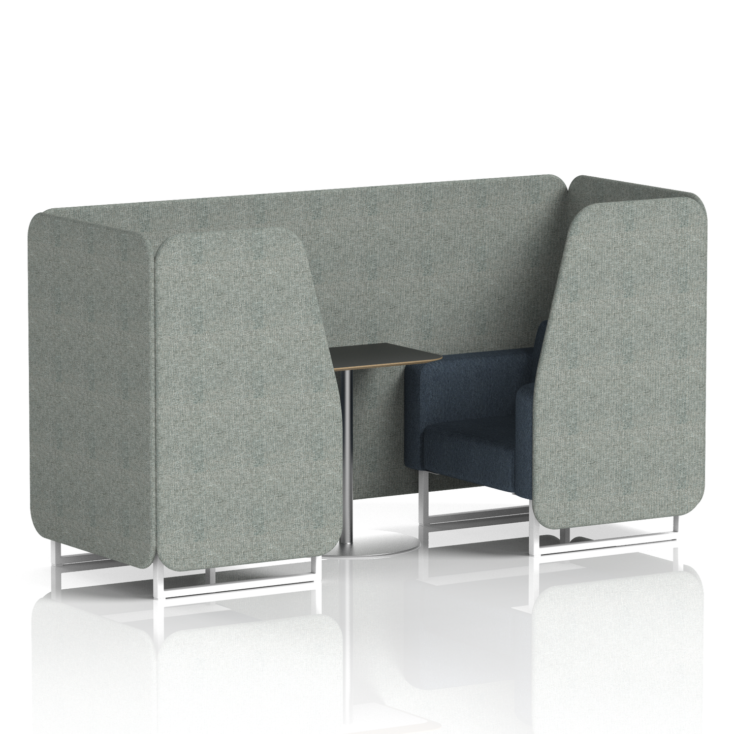 Brixworth Booth With Black Table In Two Tone (Part 1)