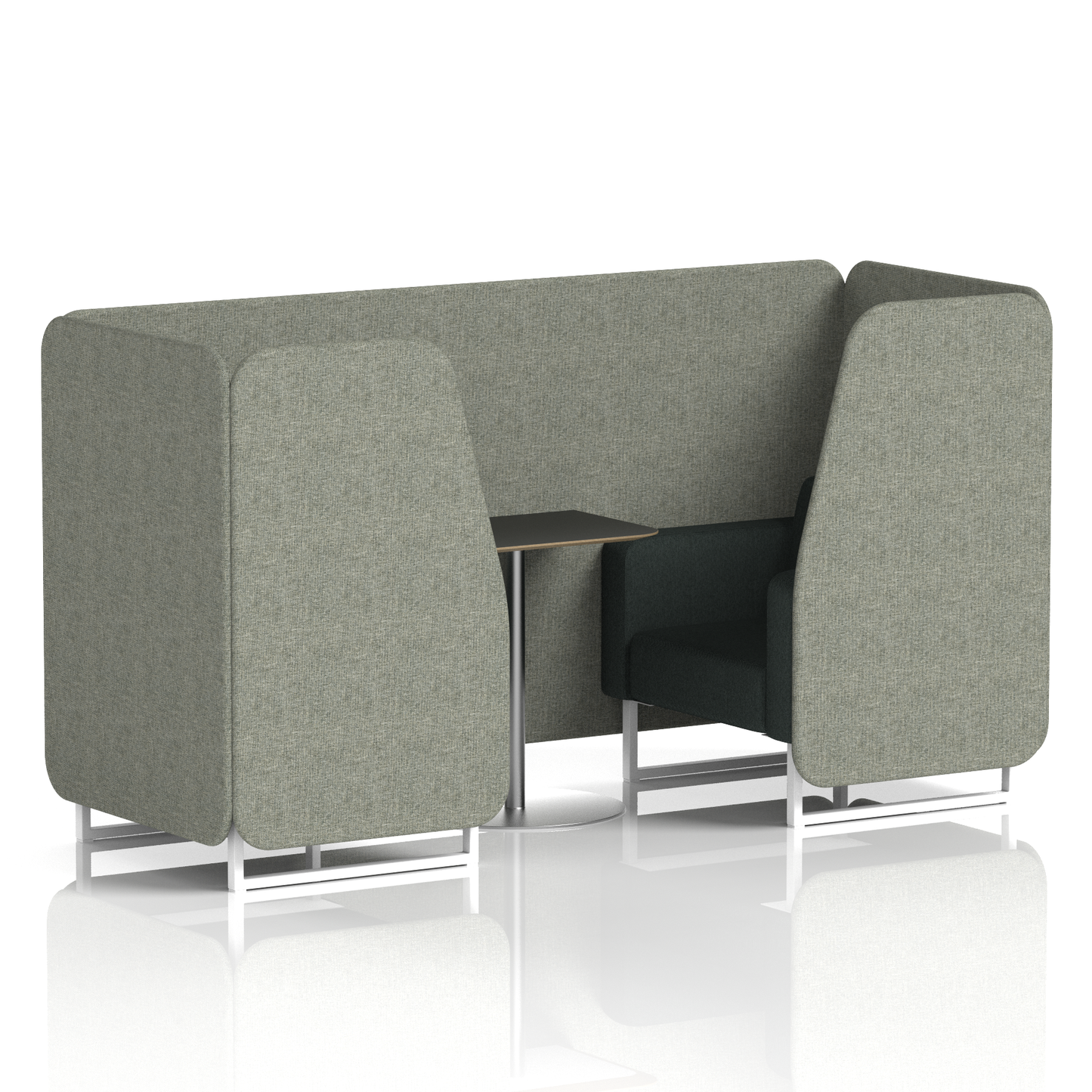 Brixworth Booth With Black Table In Two Tone (Part 1)