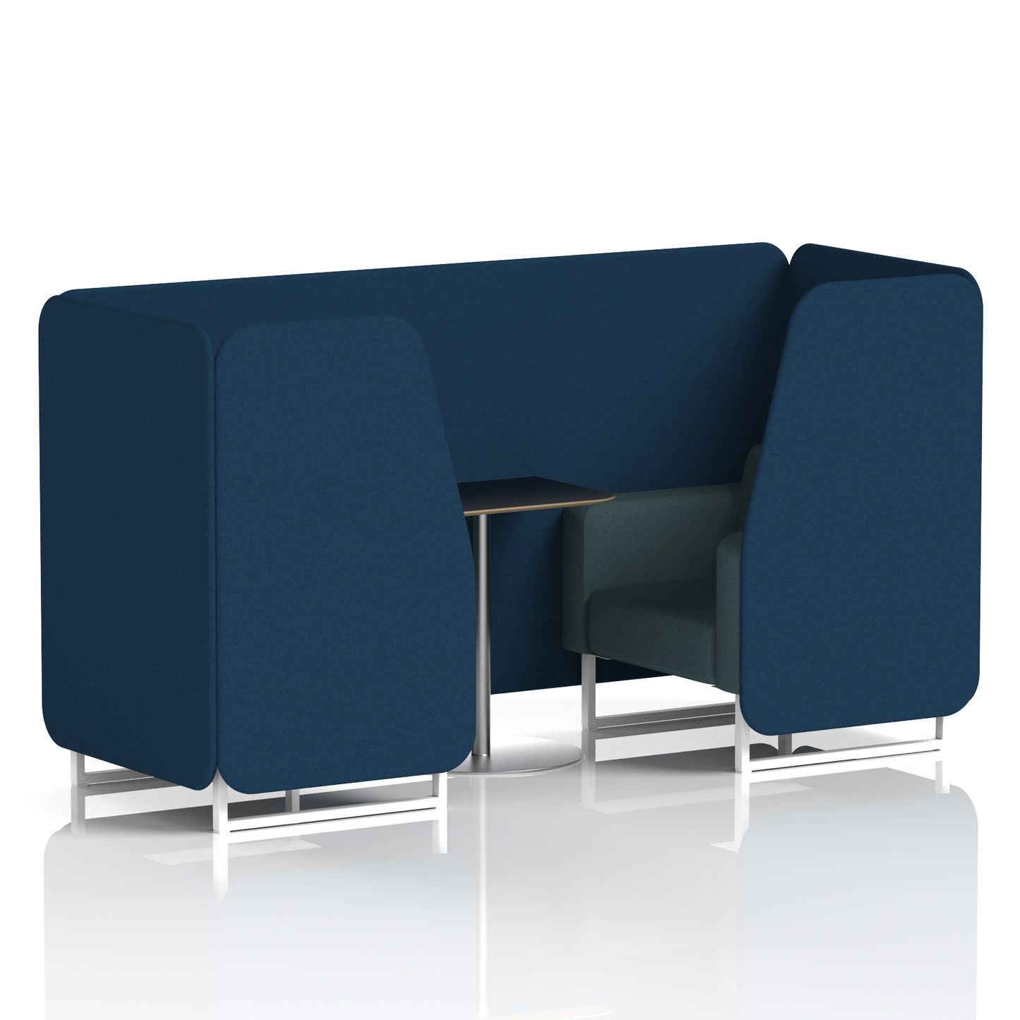 Brixworth Booth With Black Table In Two Tone (Part 1)
