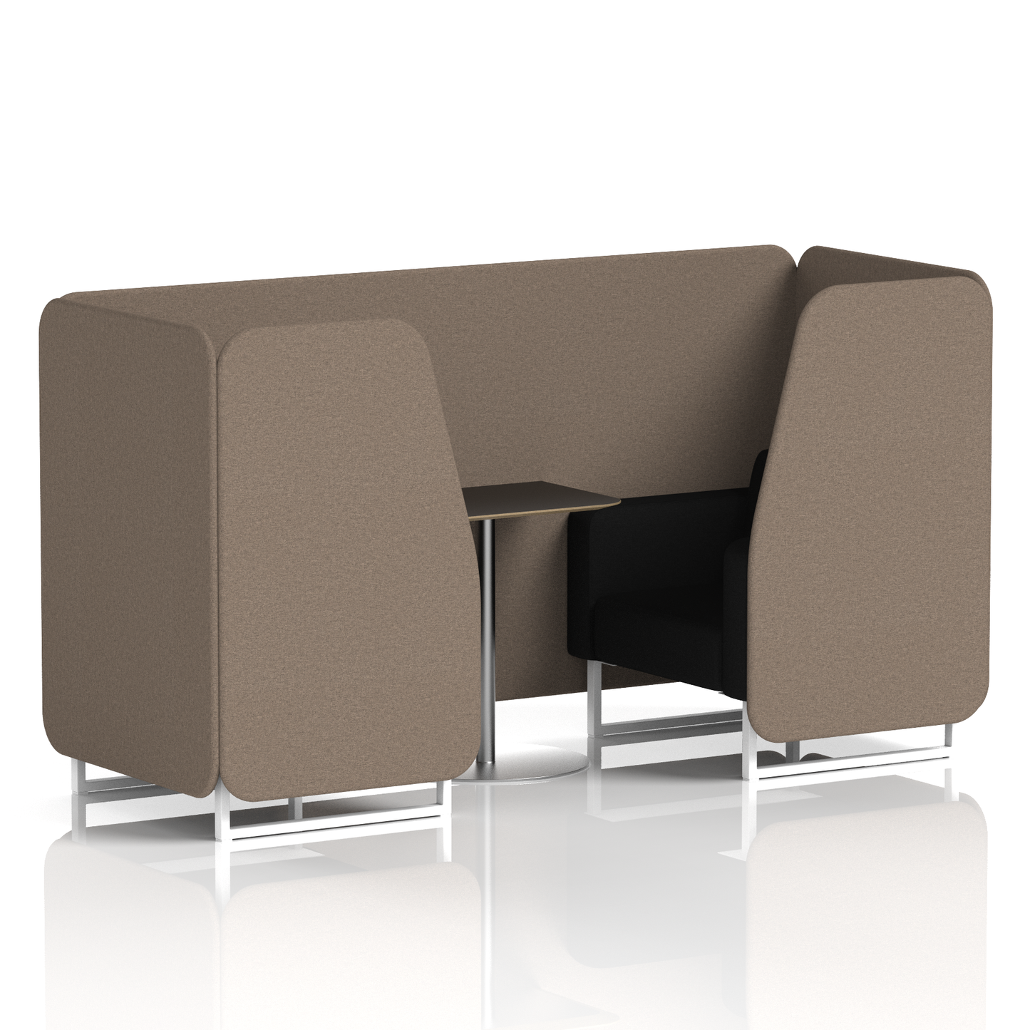 Brixworth Booth With Black Table In Two Tone (Part 2)