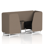 Brixworth Booth With Black Table In Two Tone (Part 2)