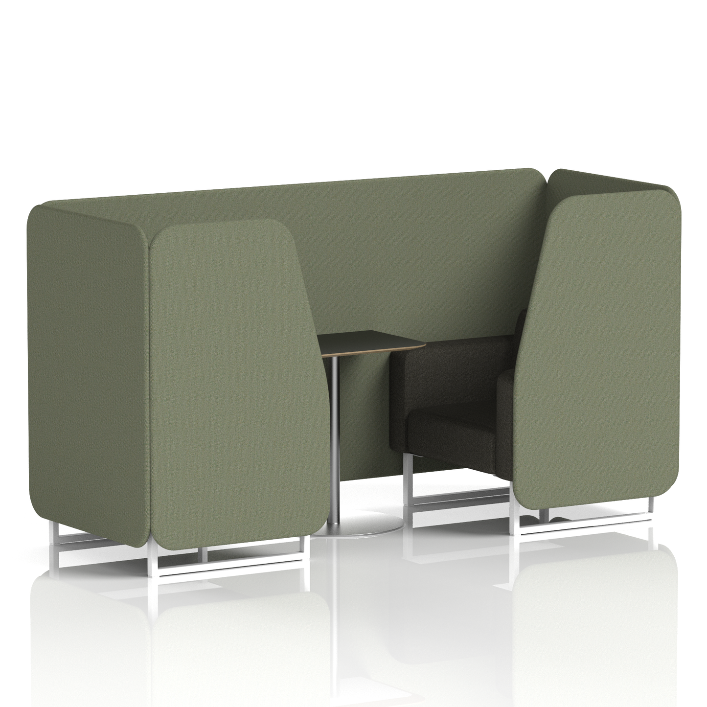 Brixworth Booth With Black Table In Two Tone (Part 2)