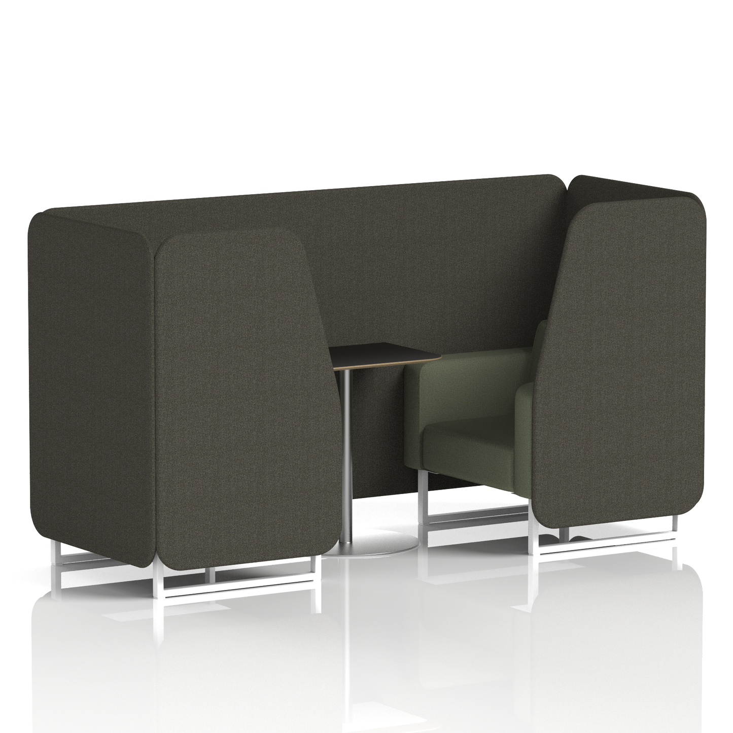 Brixworth Booth With Black Table In Two Tone (Part 2)