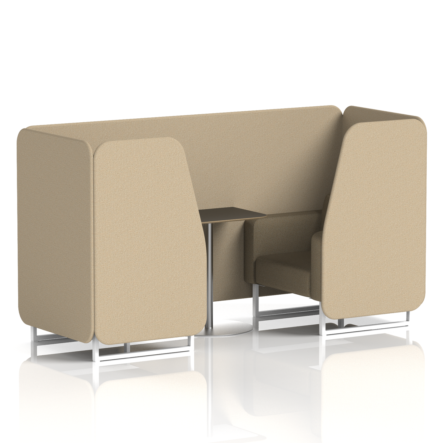 Brixworth Booth With Black Table In Two Tone (Part 2)