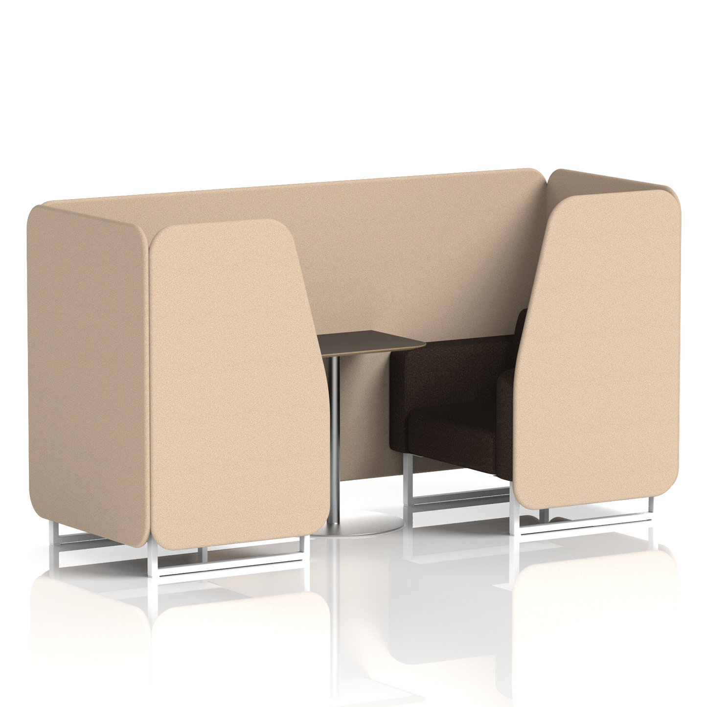 Brixworth Booth With Black Table In Two Tone (Part 2)