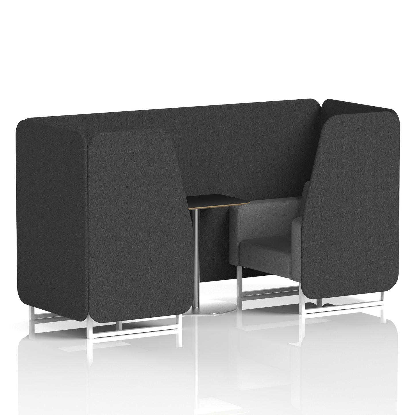 Brixworth Booth With Black Table In Two Tone (Part 2)