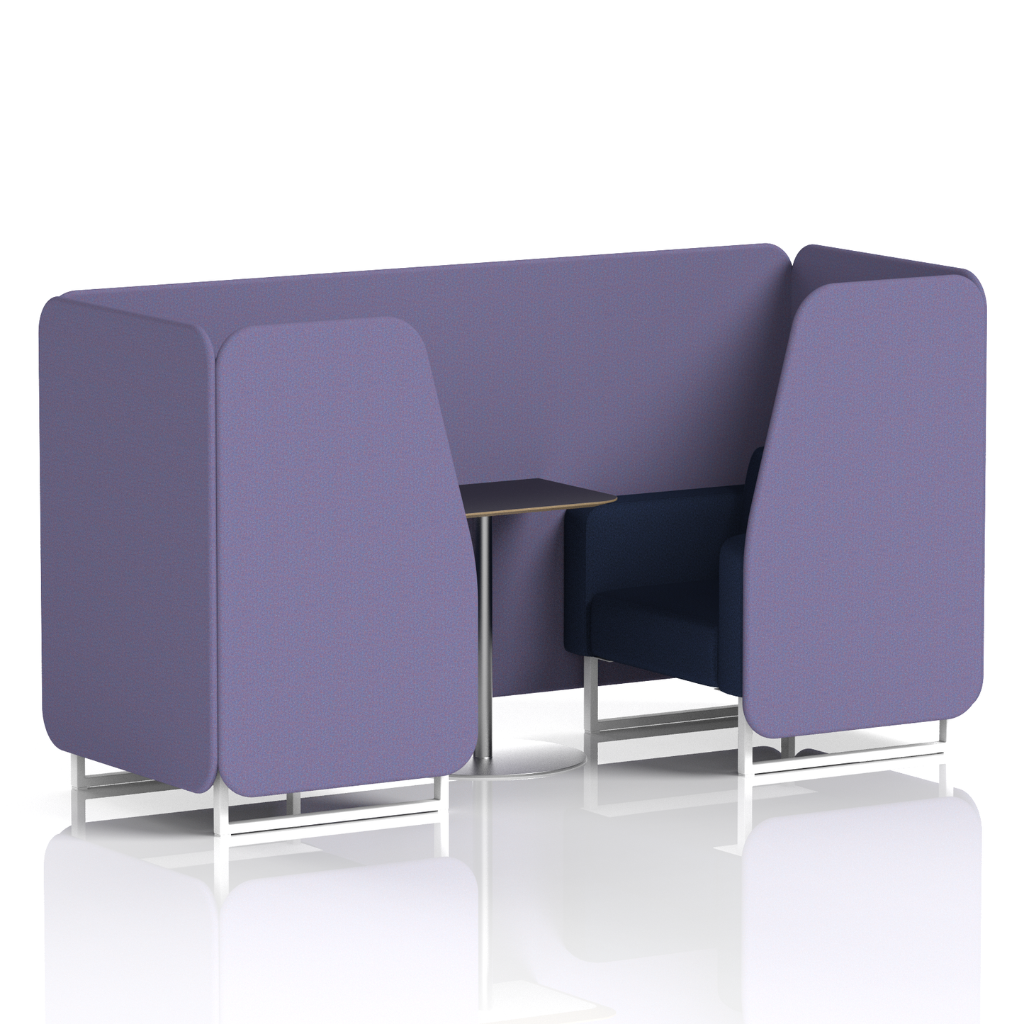 Brixworth Booth With Black Table In Two Tone (Part 2)