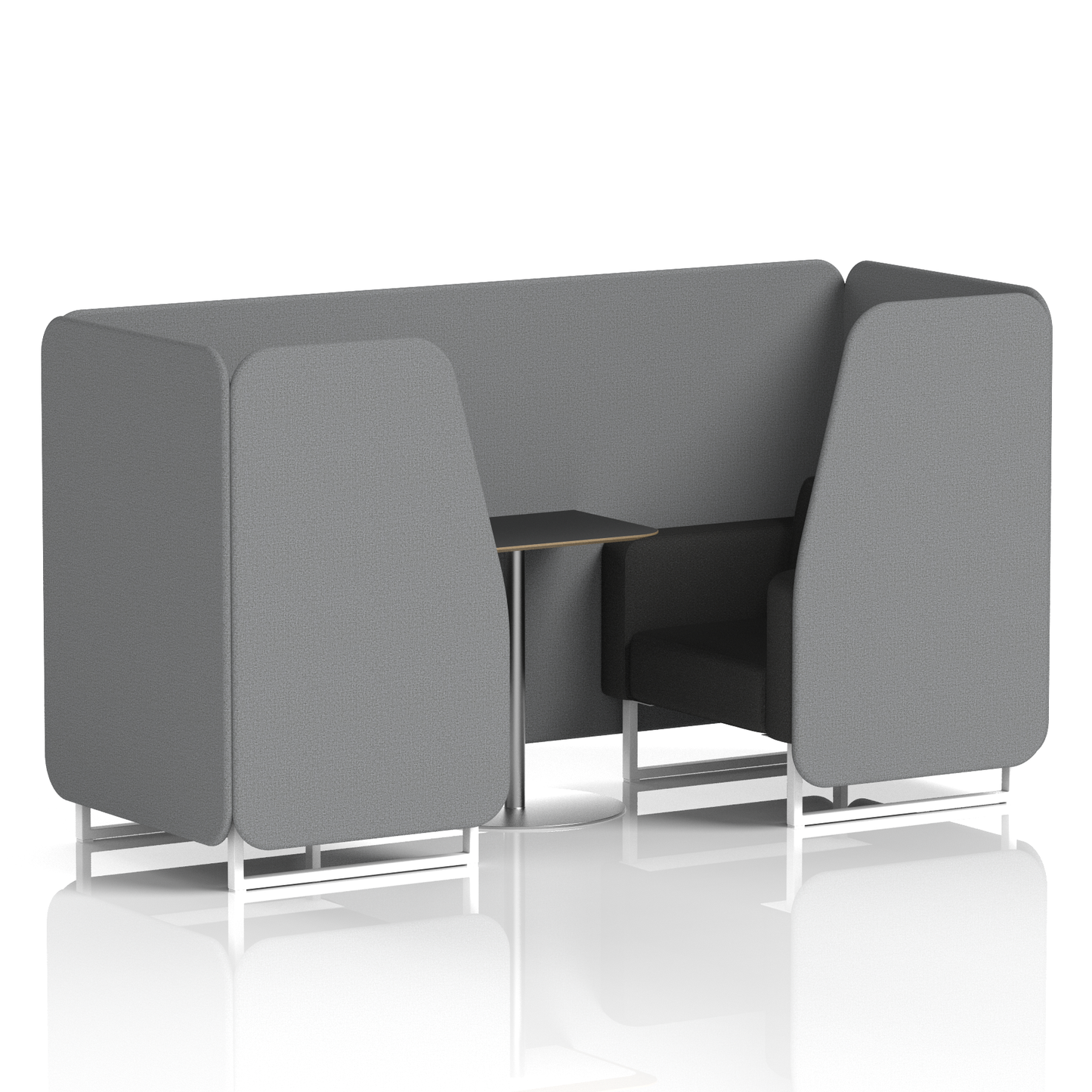 Brixworth Booth With Black Table In Two Tone (Part 2)