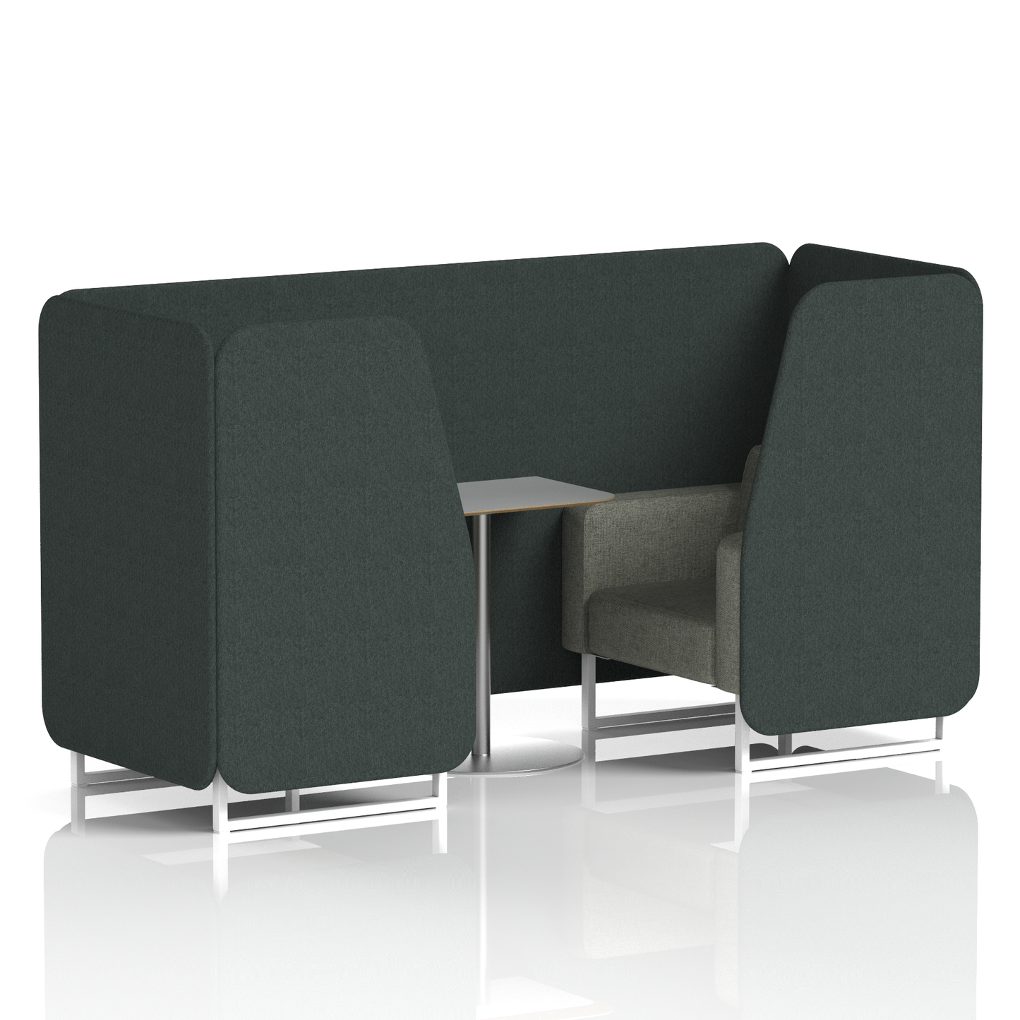 Brixworth Booth With Grey Table In Two Tone (Part 1)
