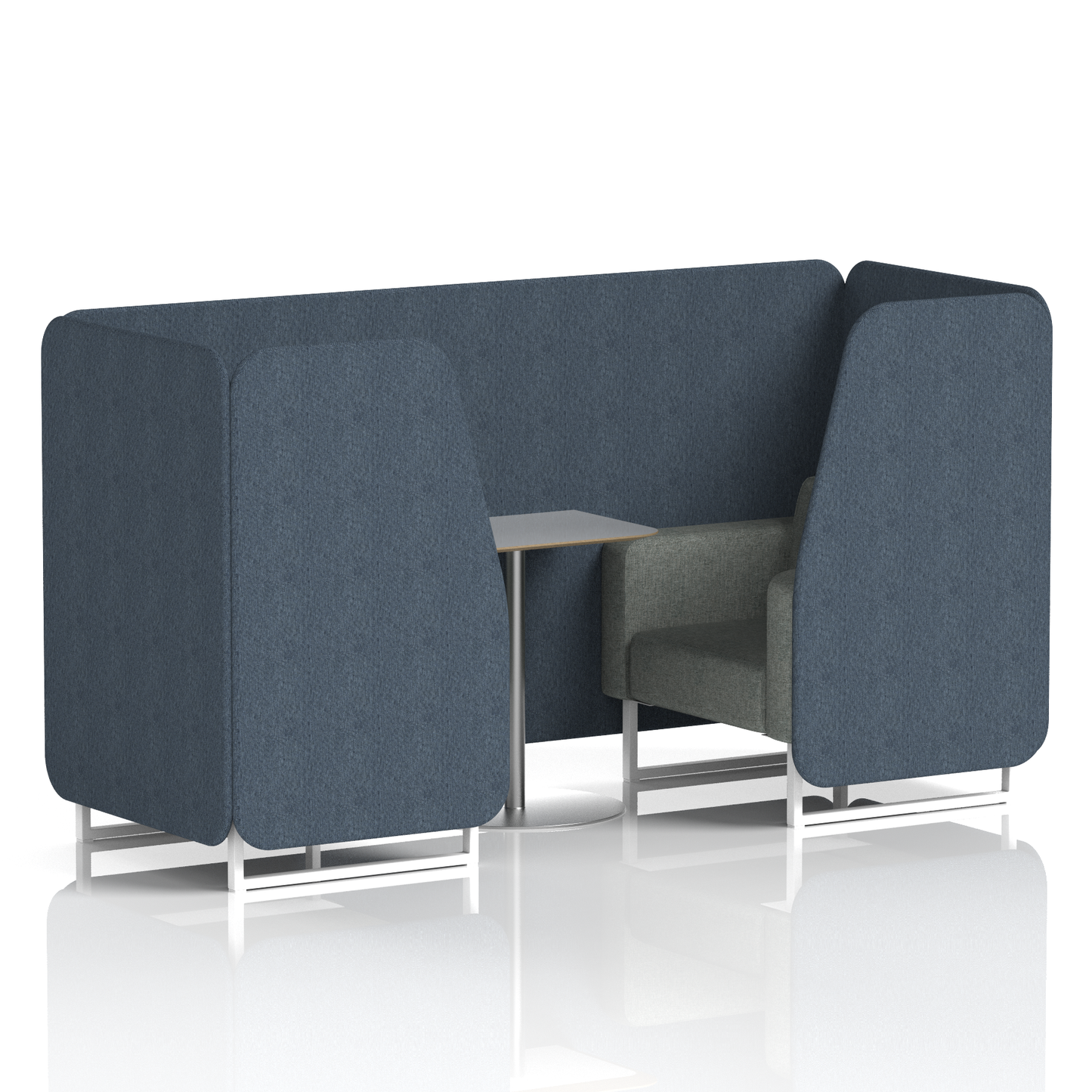 Brixworth Booth With Grey Table In Two Tone (Part 1)