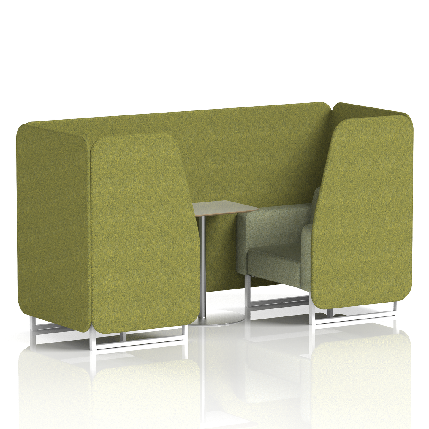 Brixworth Booth With Grey Table In Two Tone (Part 1)