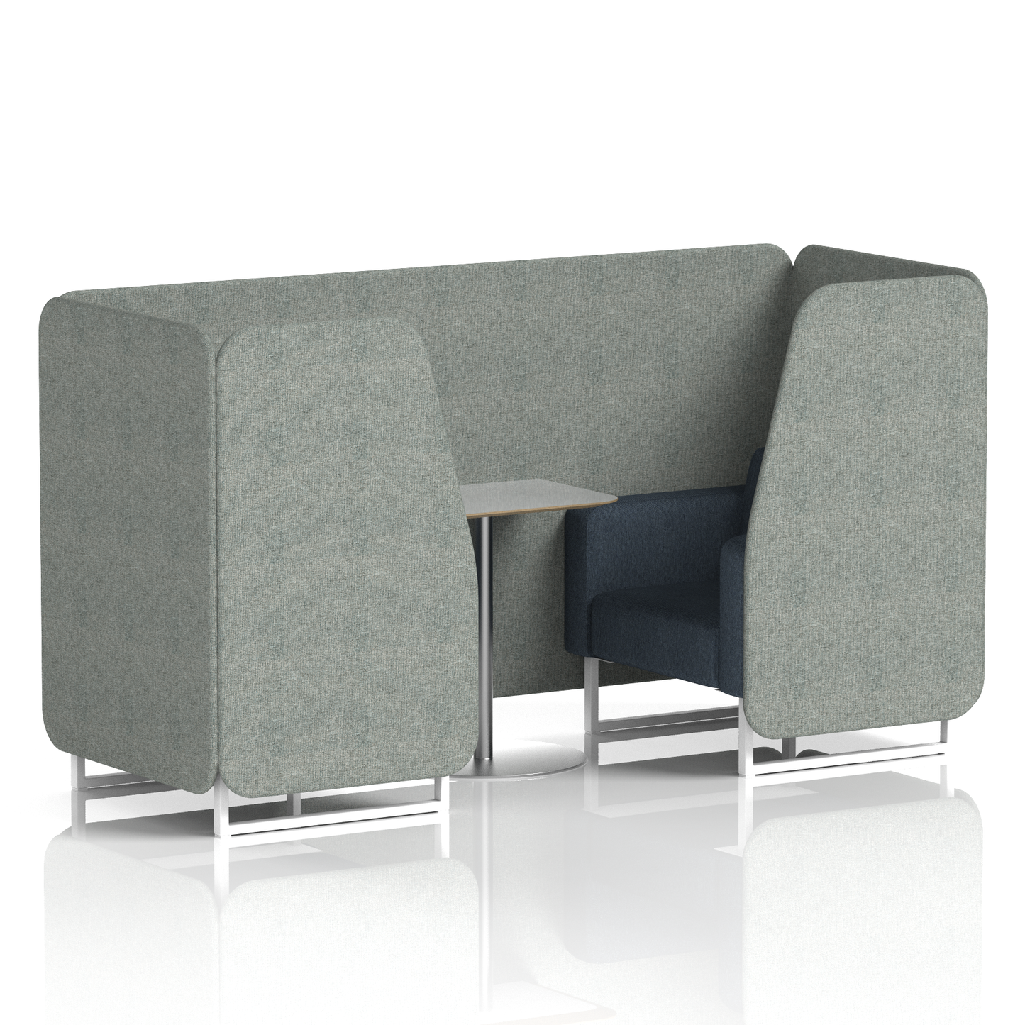 Brixworth Booth With Grey Table In Two Tone (Part 1)