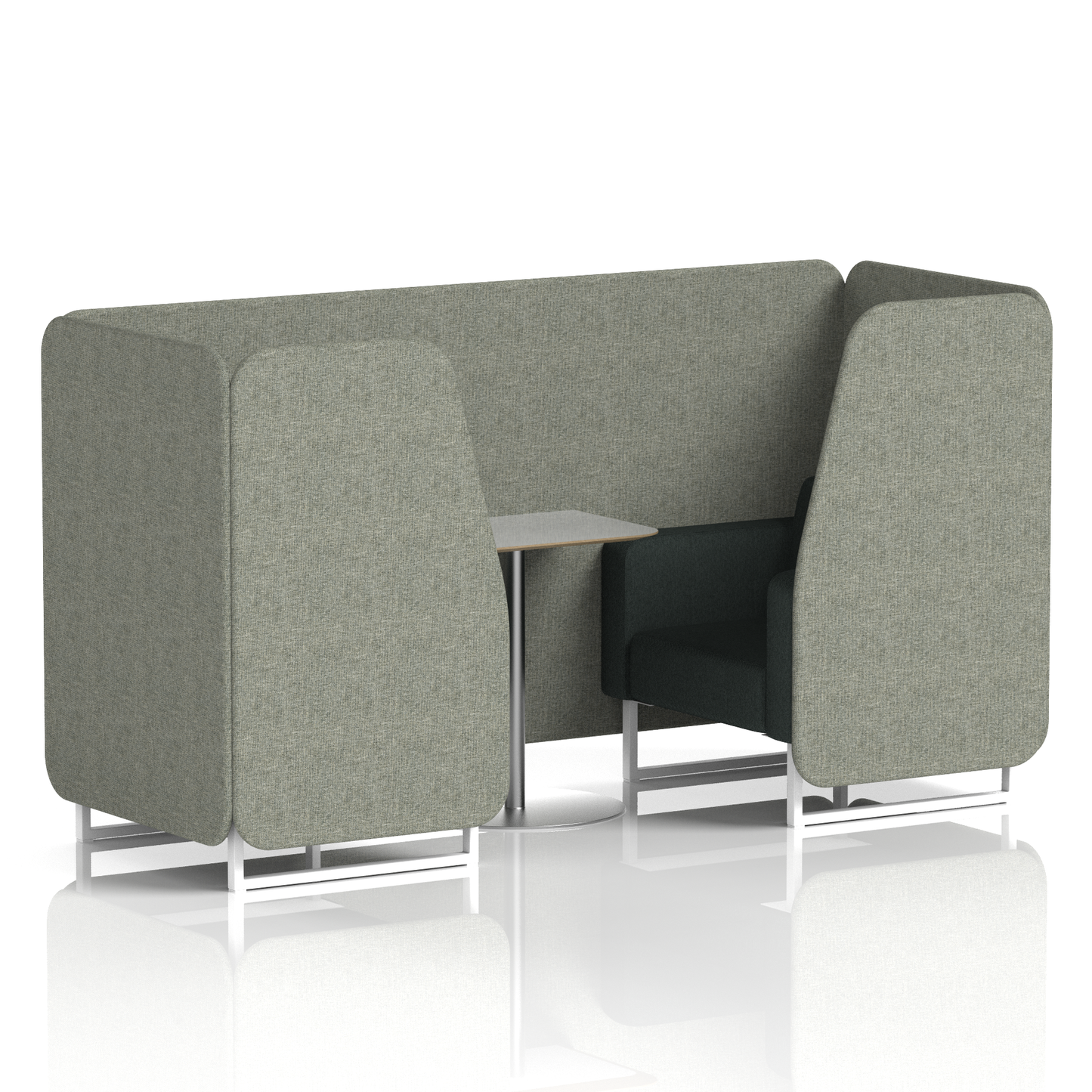 Brixworth Booth With Grey Table In Two Tone (Part 1)