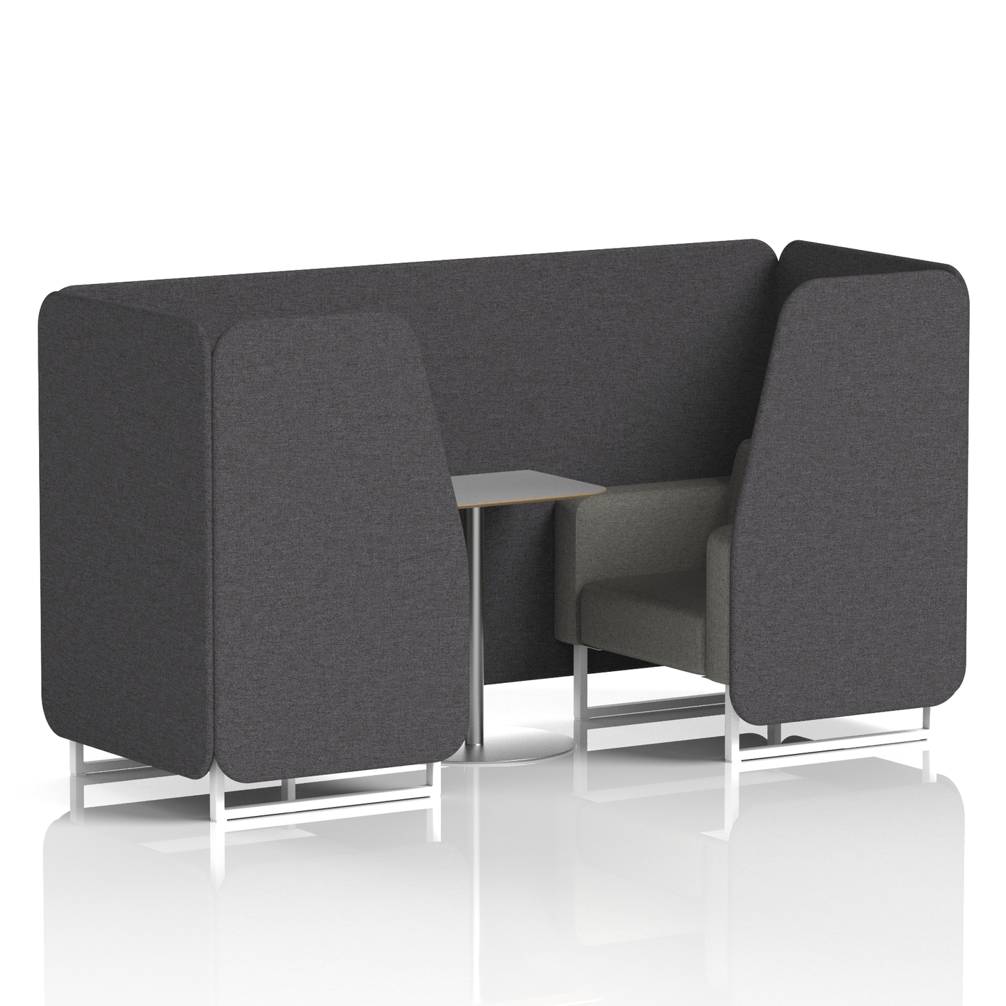 Brixworth Booth With Grey Table In Two Tone (Part 1)