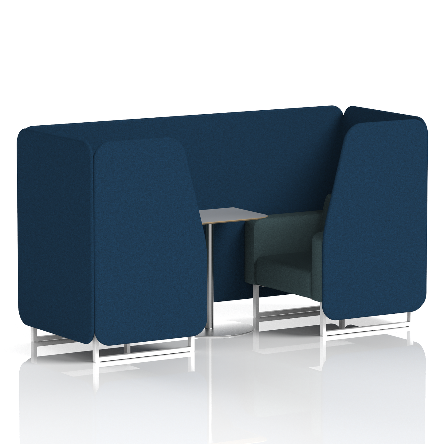 Brixworth Booth With Grey Table In Two Tone (Part 1)