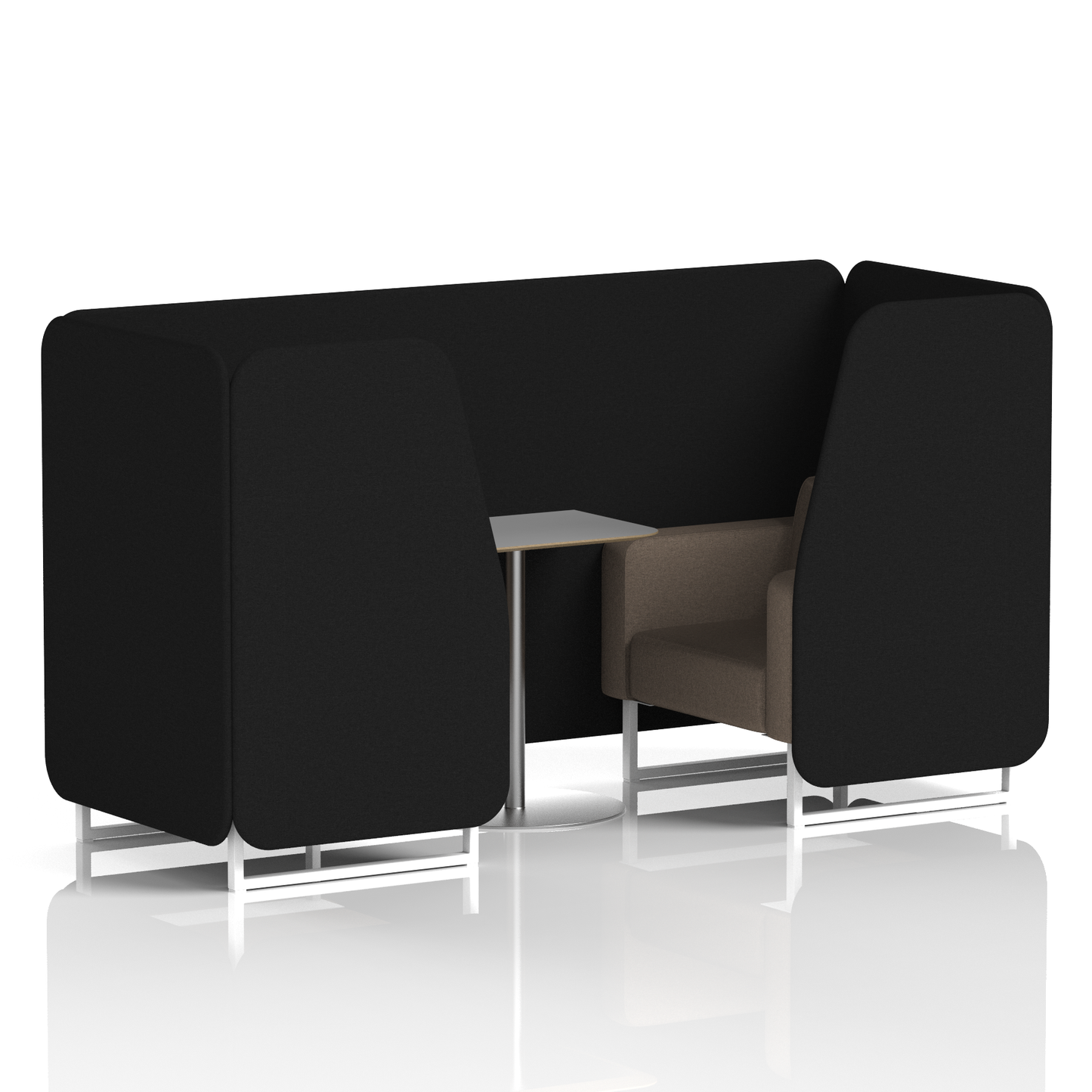 Brixworth Booth With Grey Table In Two Tone (Part 1)