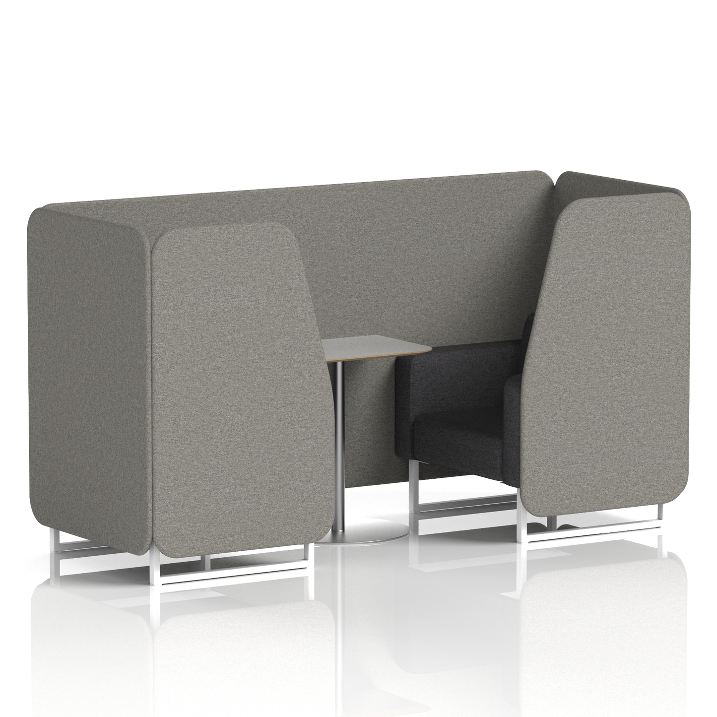 Brixworth Booth With Grey Table In Two Tone (Part 1)