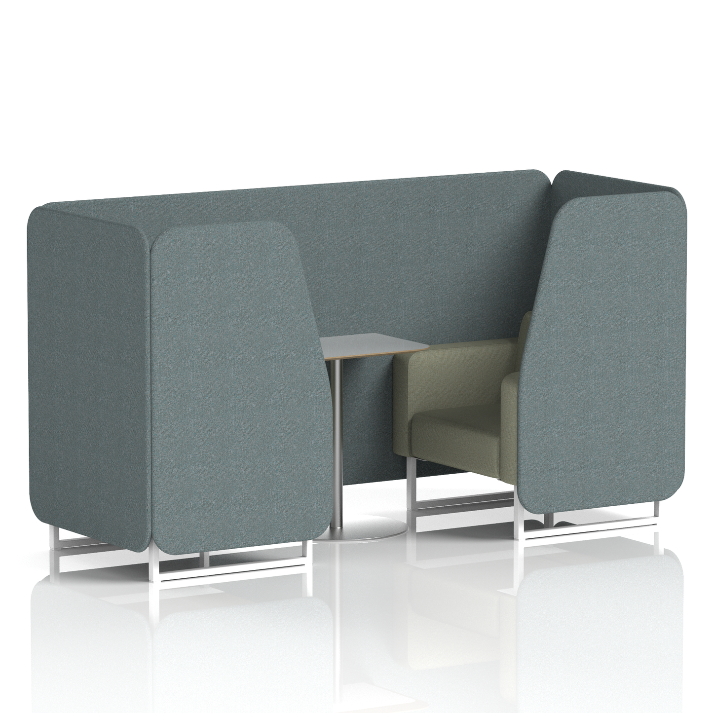 Brixworth Booth With Grey Table In Two Tone (Part 2)