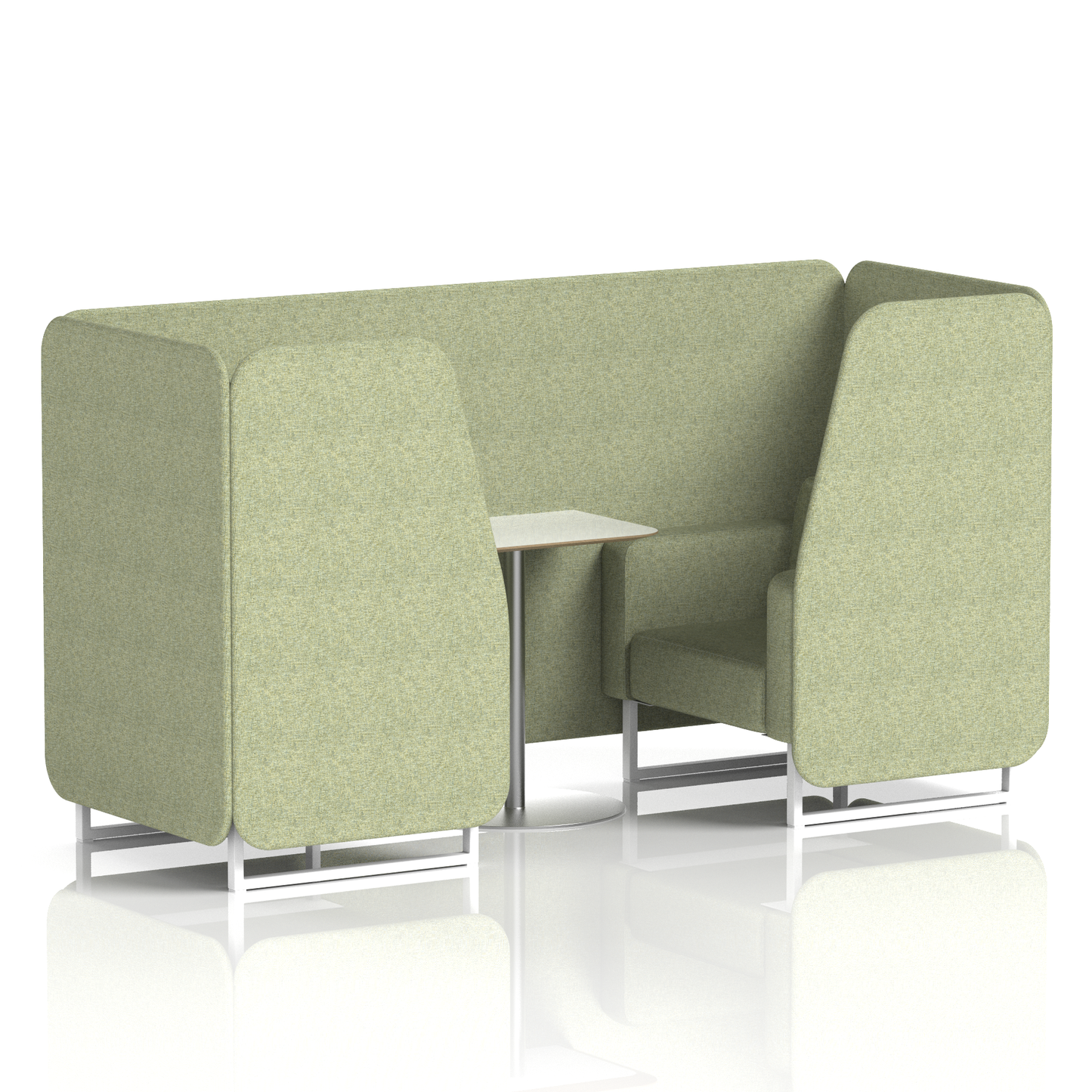 Brixworth Booth With White Table In Single Tone (Part 1)