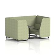 Brixworth Booth With Black Table In Single Tone (Part 1)