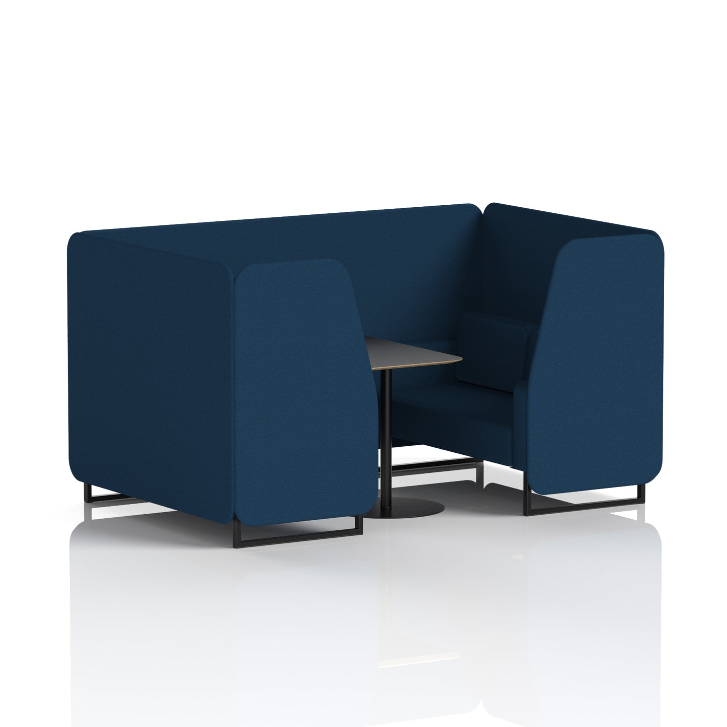 Brixworth Booth With Black Table In Single Tone (Part 1)