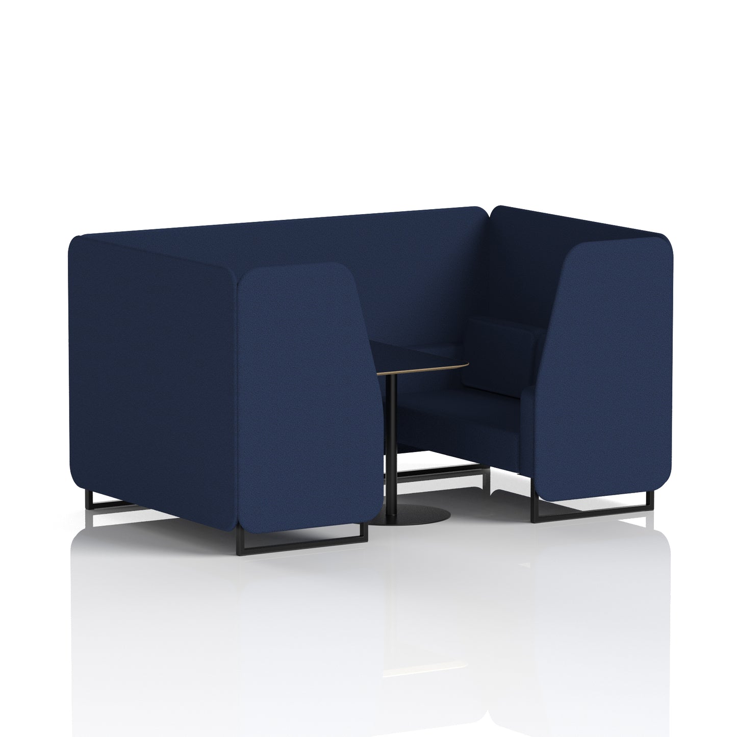 Brixworth Booth With Black Table In Single Tone (Part 1)