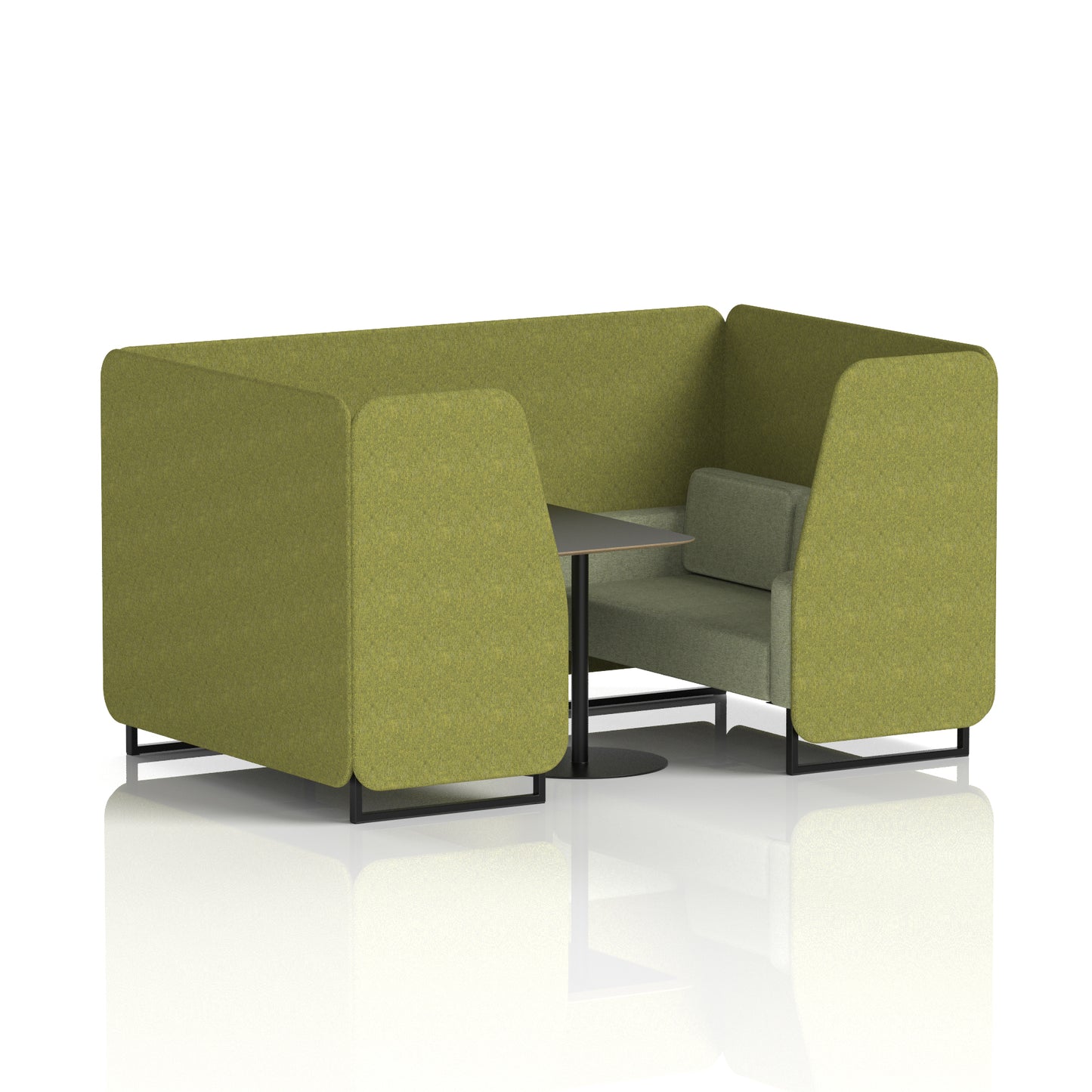 Brixworth Booth With Black Table In Two Tone (Part 1)