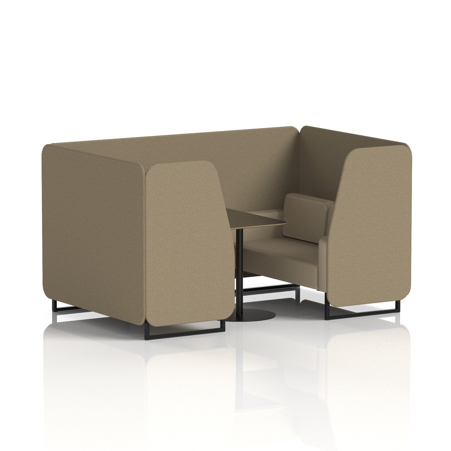 Brixworth Booth With Black Table In Two Tone (Part 1)