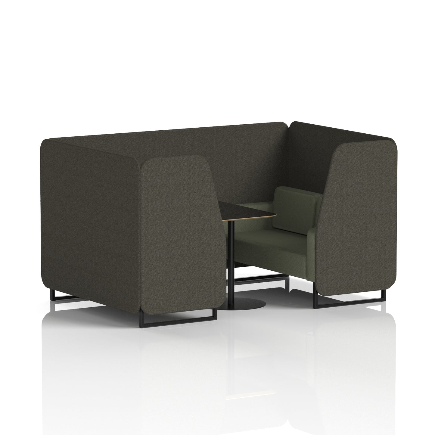Brixworth Booth With Black Table In Two Tone (Part 1)