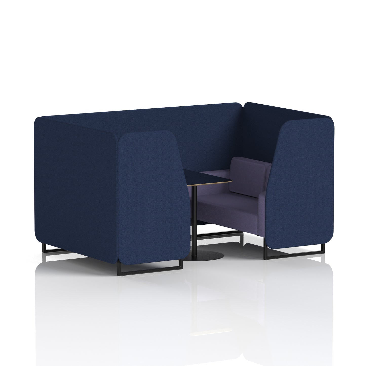 Brixworth Booth With Black Table In Two Tone (Part 1)