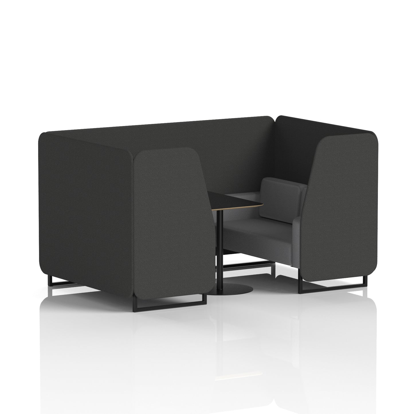 Brixworth Booth With Black Table In Two Tone (Part 1)