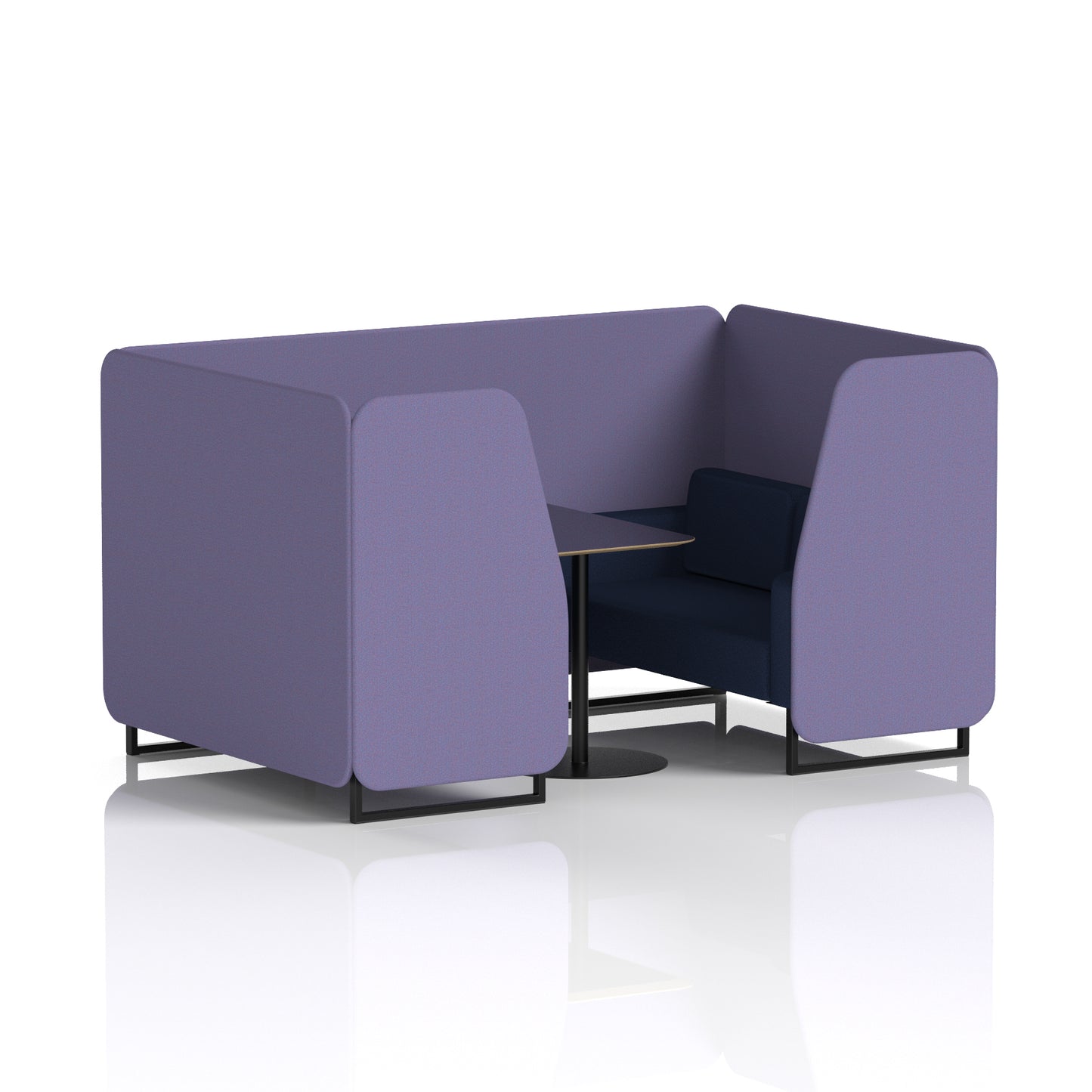 Brixworth Booth With Black Table In Two Tone (Part 1)