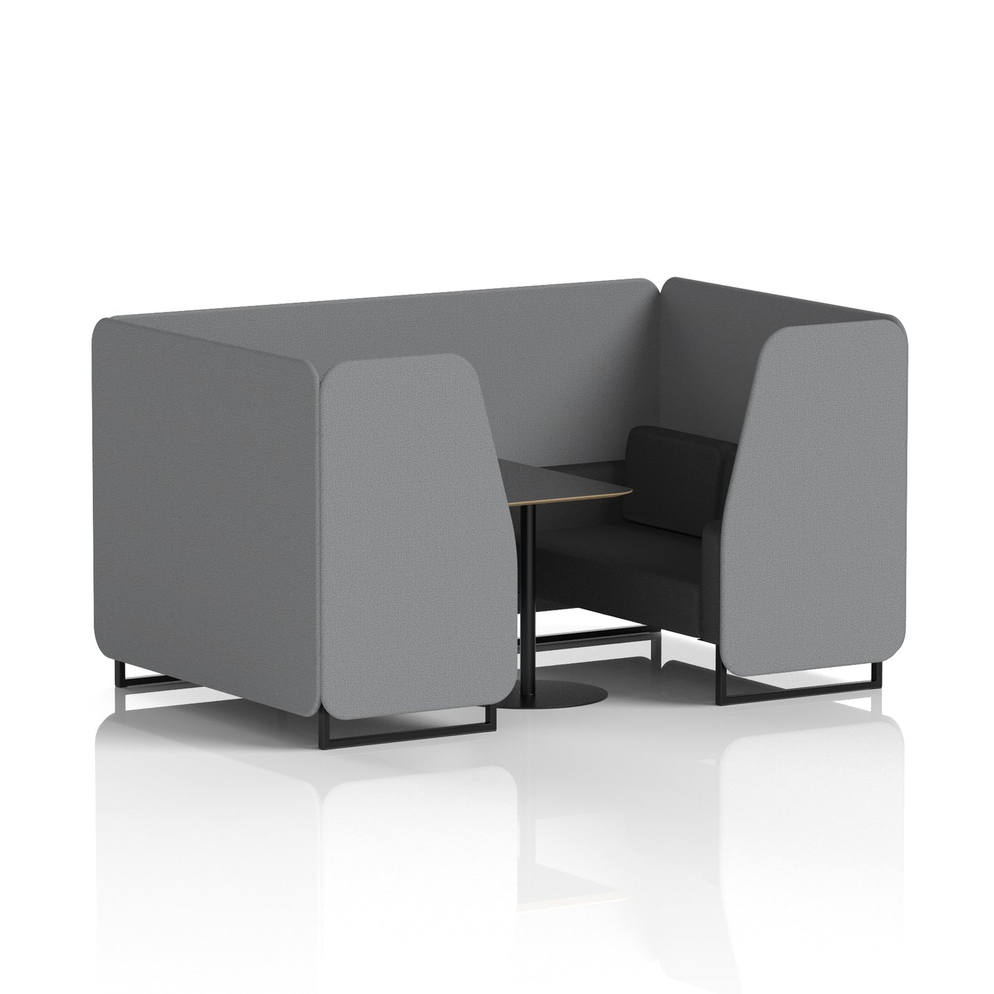 Brixworth Booth With Black Table In Two Tone (Part 1)