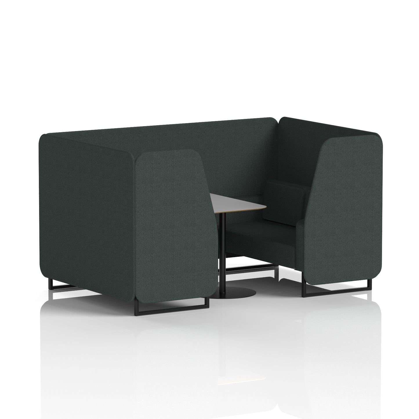 Brixworth Booth With Grey Table In Single Tone (Part 1)