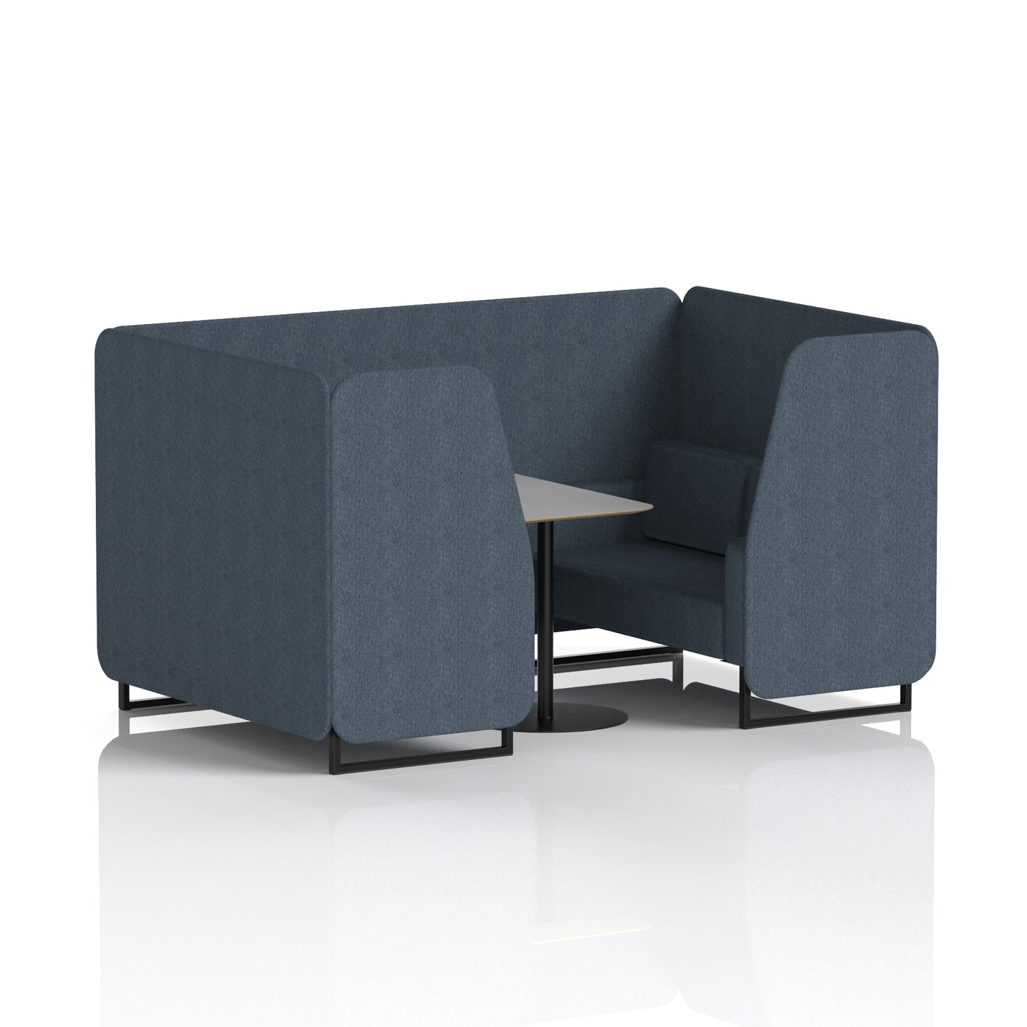 Brixworth Booth With Grey Table In Single Tone (Part 1)