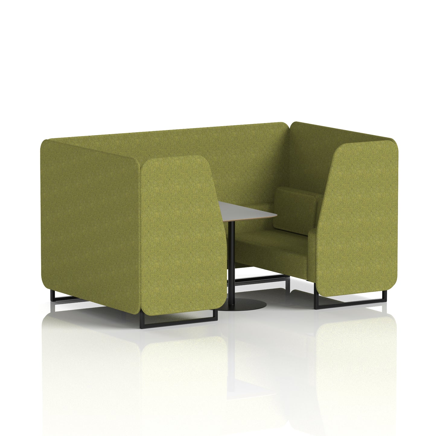 Brixworth Booth With Grey Table In Single Tone (Part 1)