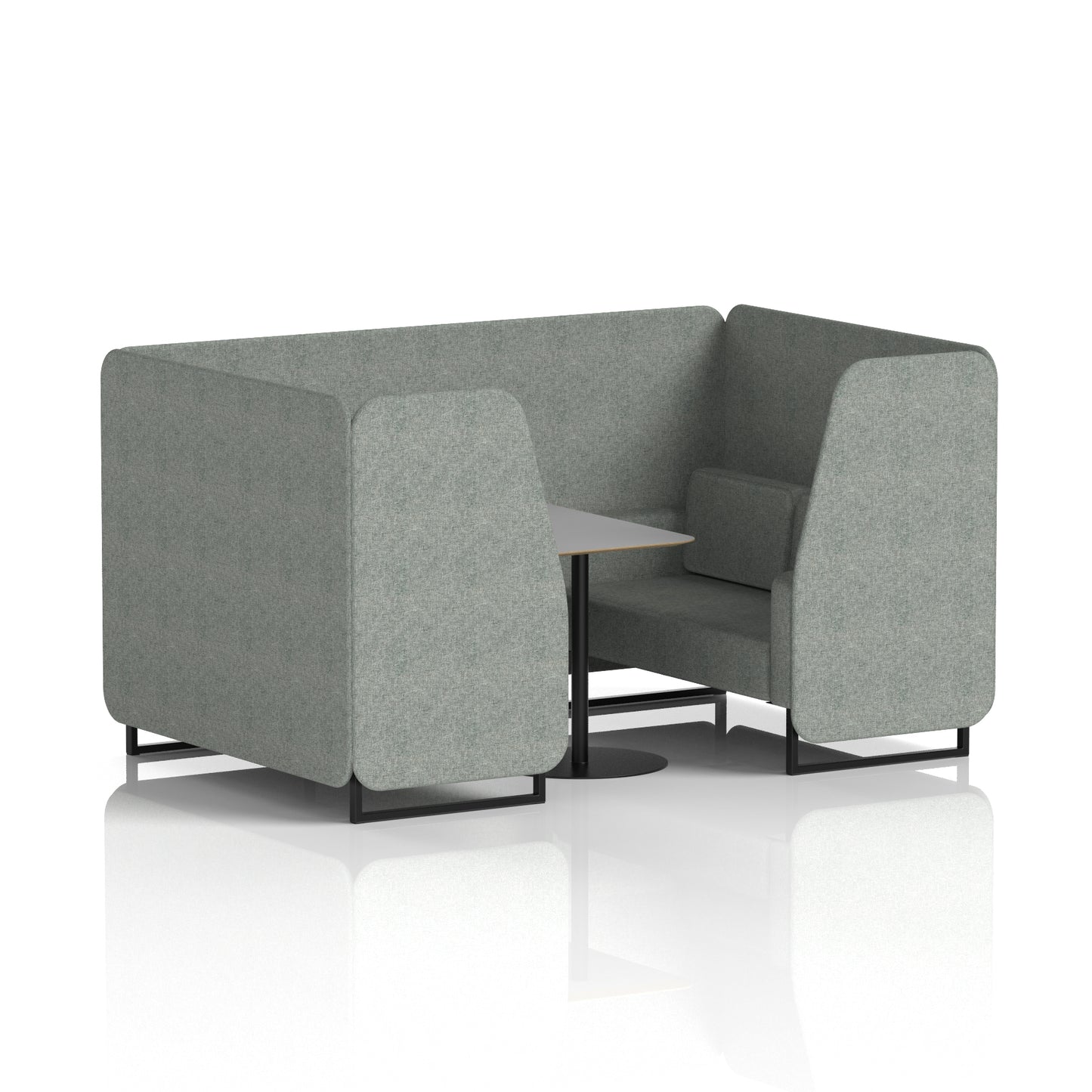 Brixworth Booth With Grey Table In Single Tone (Part 1)