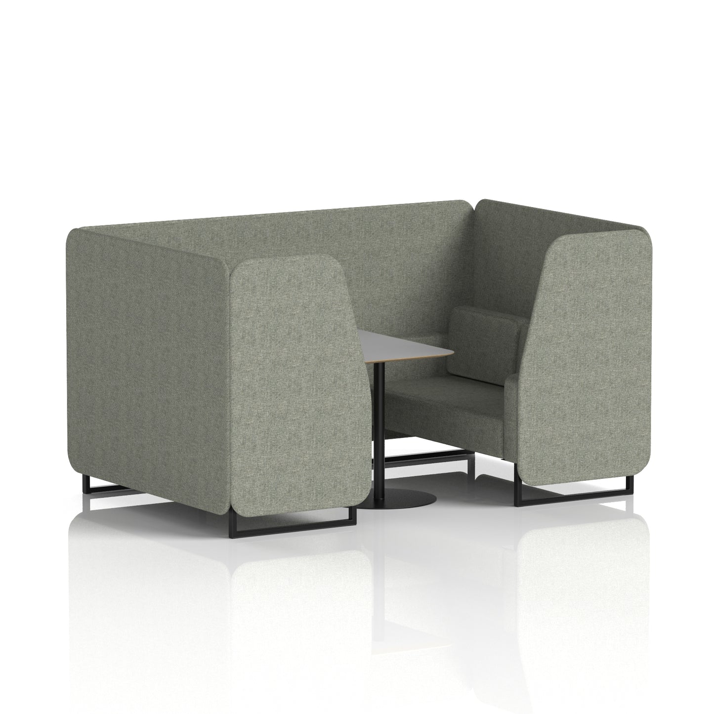 Brixworth Booth With Grey Table In Single Tone (Part 1)