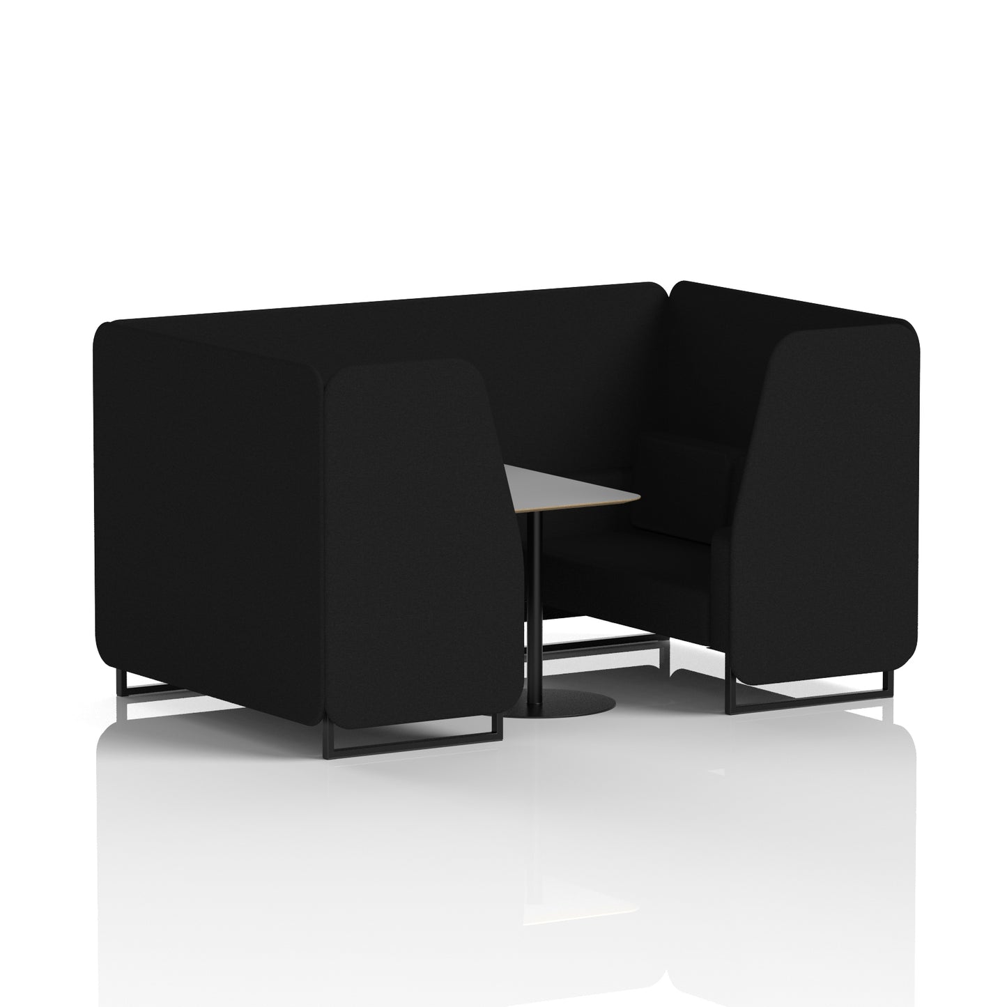Brixworth Booth With Grey Table In Single Tone (Part 1)
